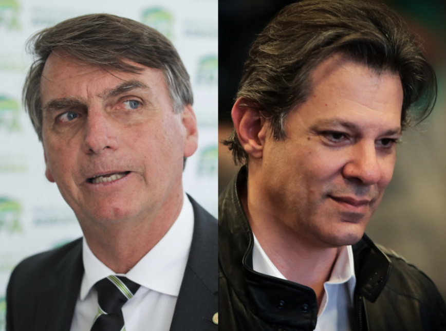 Ibope: Bolsonaro tem 59% dos votos válidos e Haddad 41%