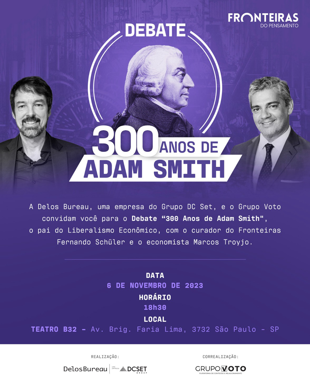 Grupo VOTO promove evento sobre Adam Smith